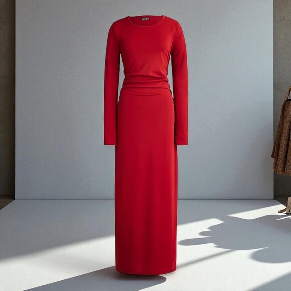 CLEAROUT J. Crew Long-sleeve dress in jersey crepe Size Small - Picture 2 of 12